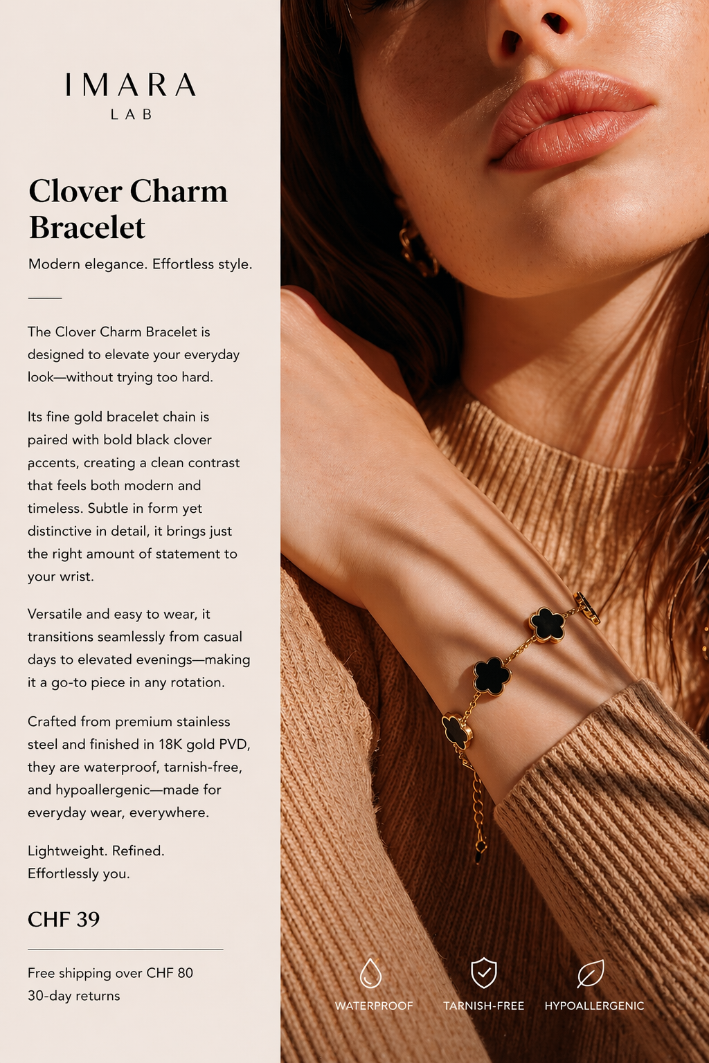 Clover Charm Bracelet