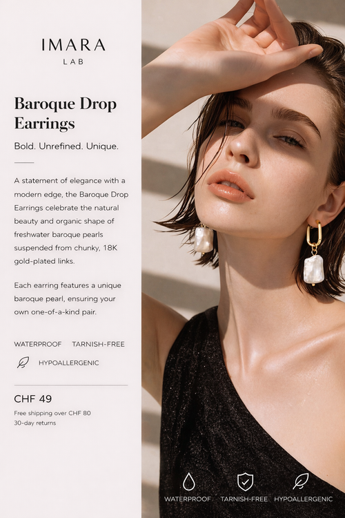 Baroque Drop Earrings
