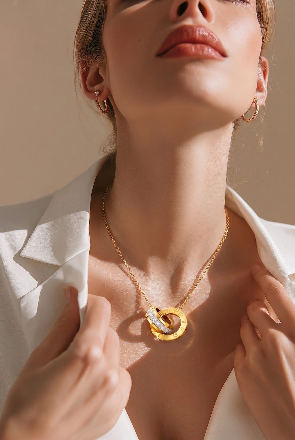 Interlock Pendant Necklace