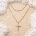 Layered Cross Necklace