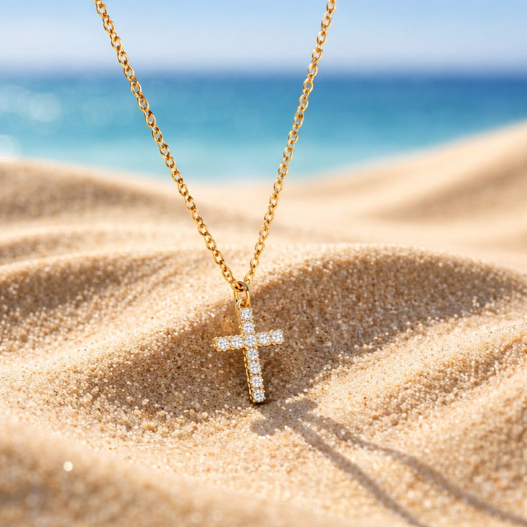 Crystal Cross Necklace