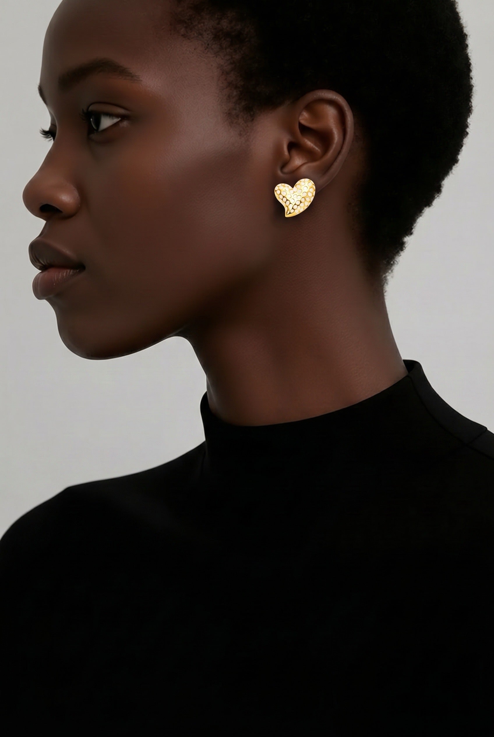 Amora Heart Studs