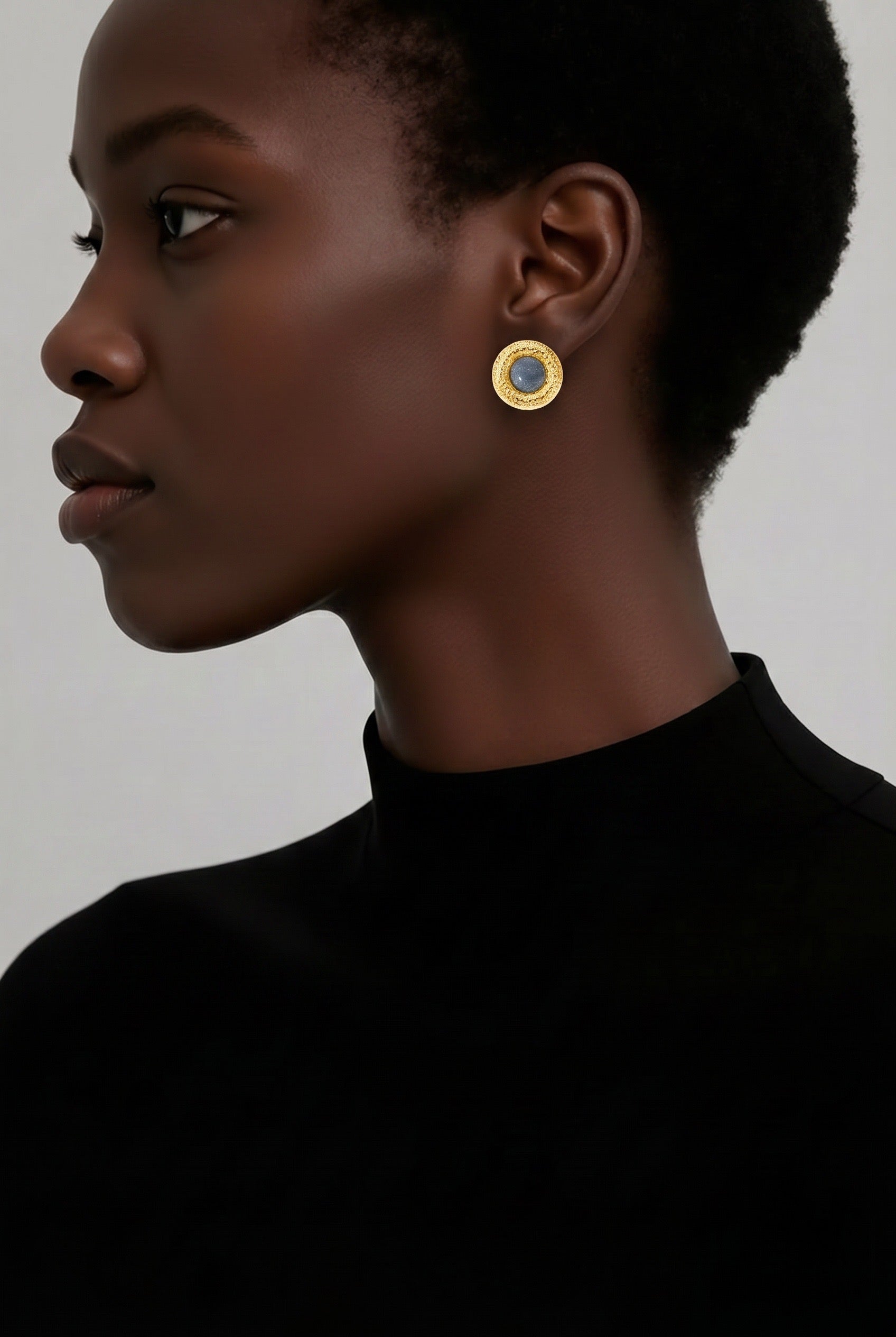 Luna Noir Studs