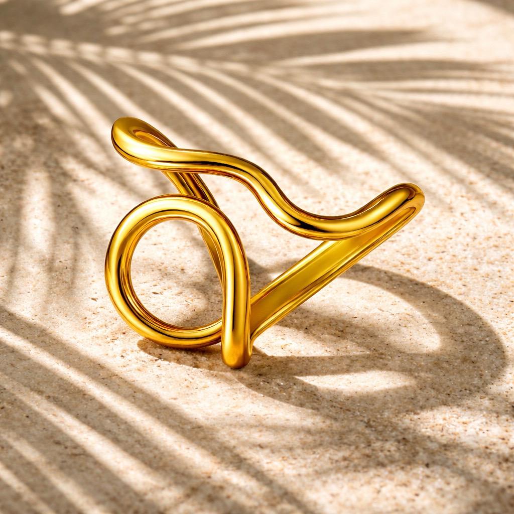 Fluid Line Statement Ring