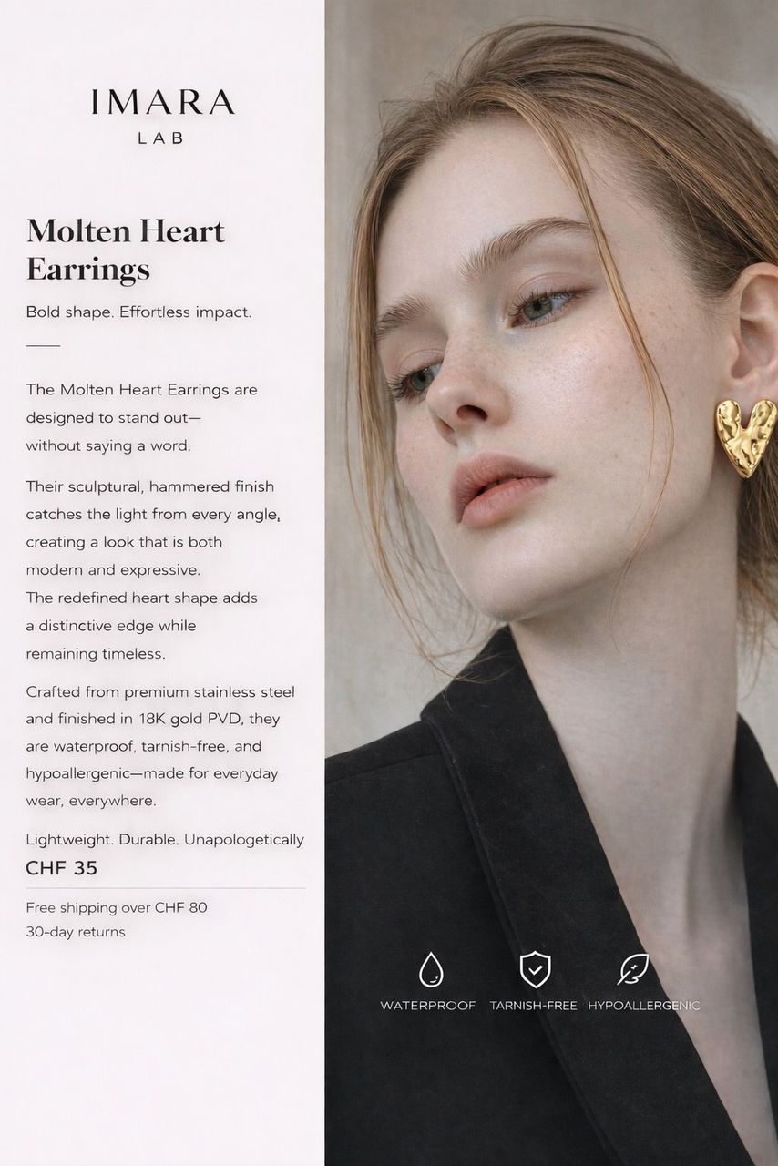 Molten Heart Earrings