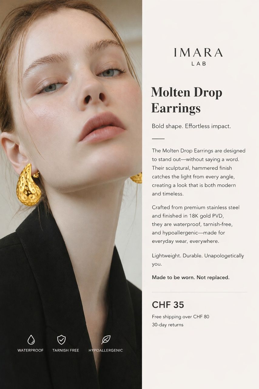 Molten Drop Earrings
