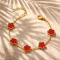 Rouge Clover Bracelet