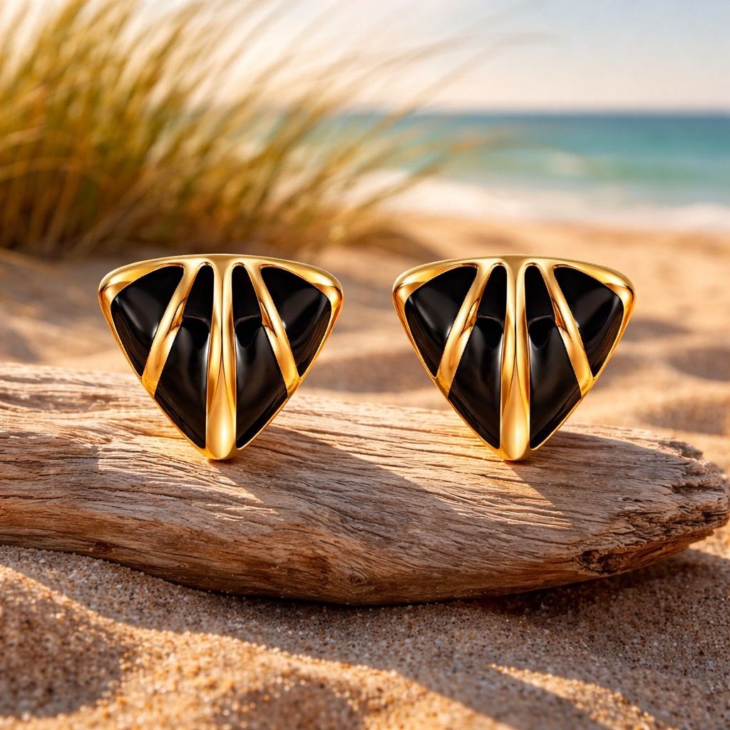 Noir Eclipse Studs