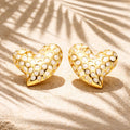 Amora Heart Studs