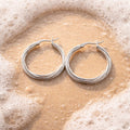 ZURI Silver Hoops