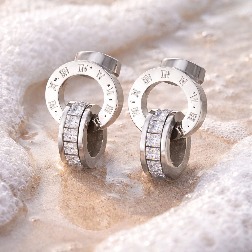 ZAMANI Crystal Hoops