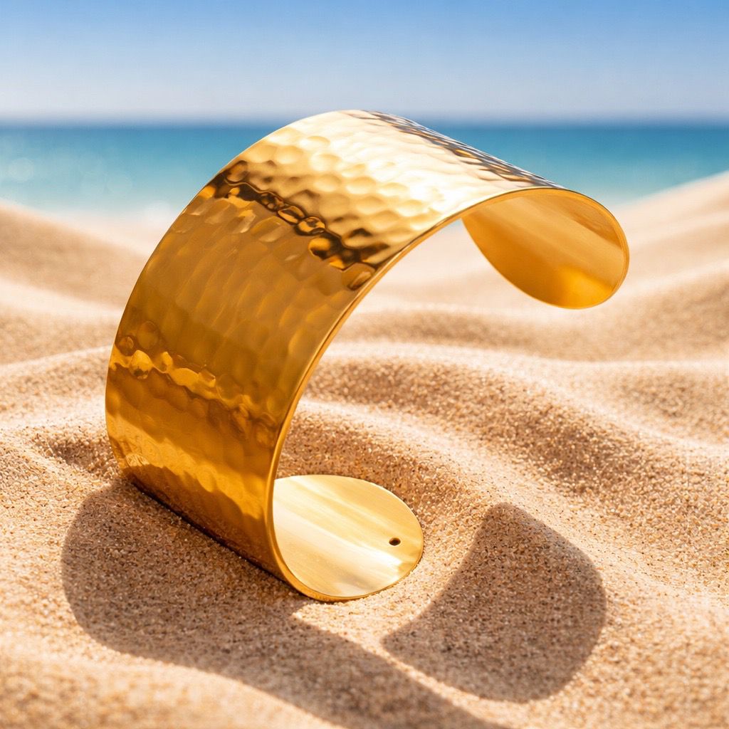 Zahara Gold Cuff Bracelet