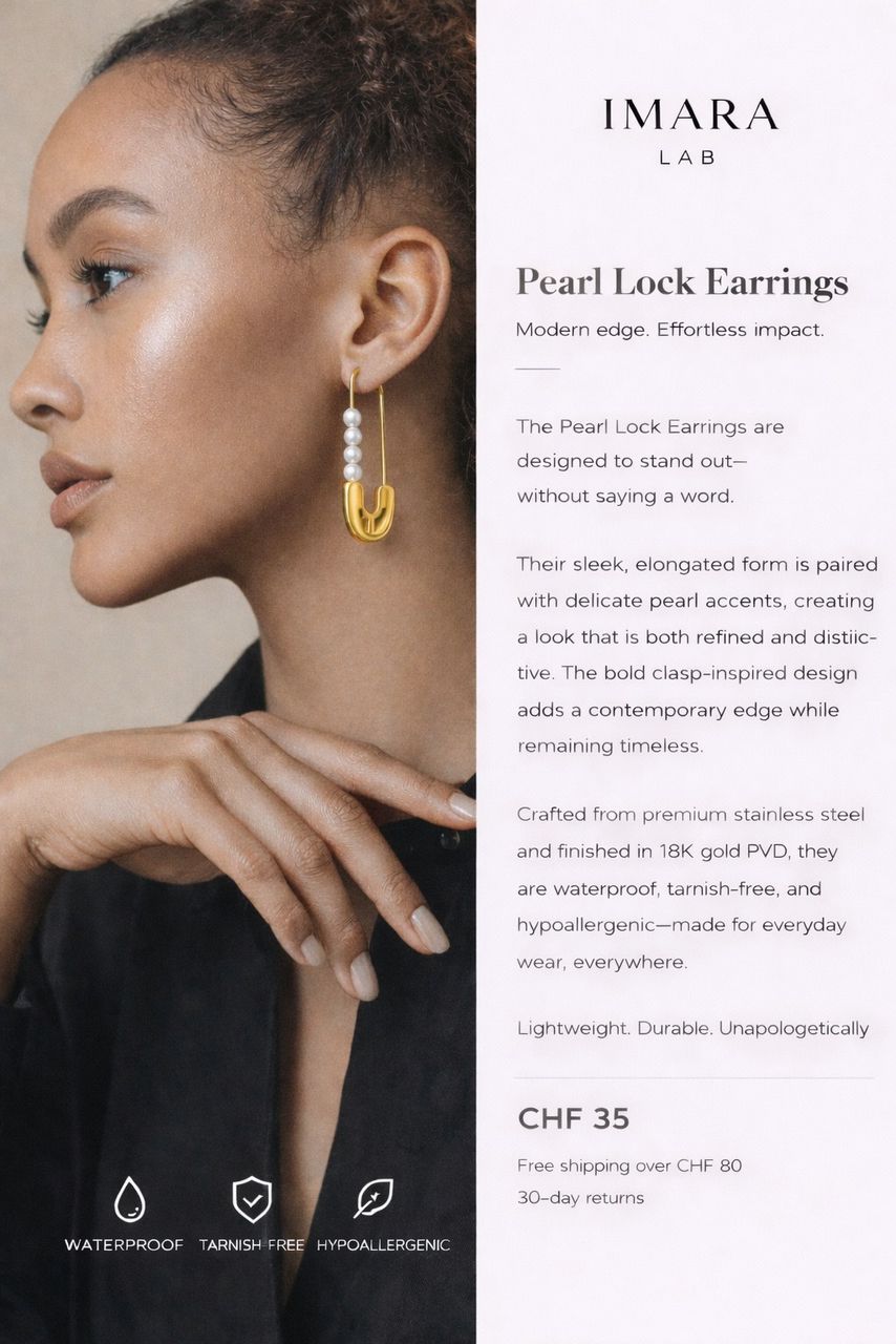Pearl Lock Earrings